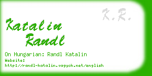 katalin randl business card